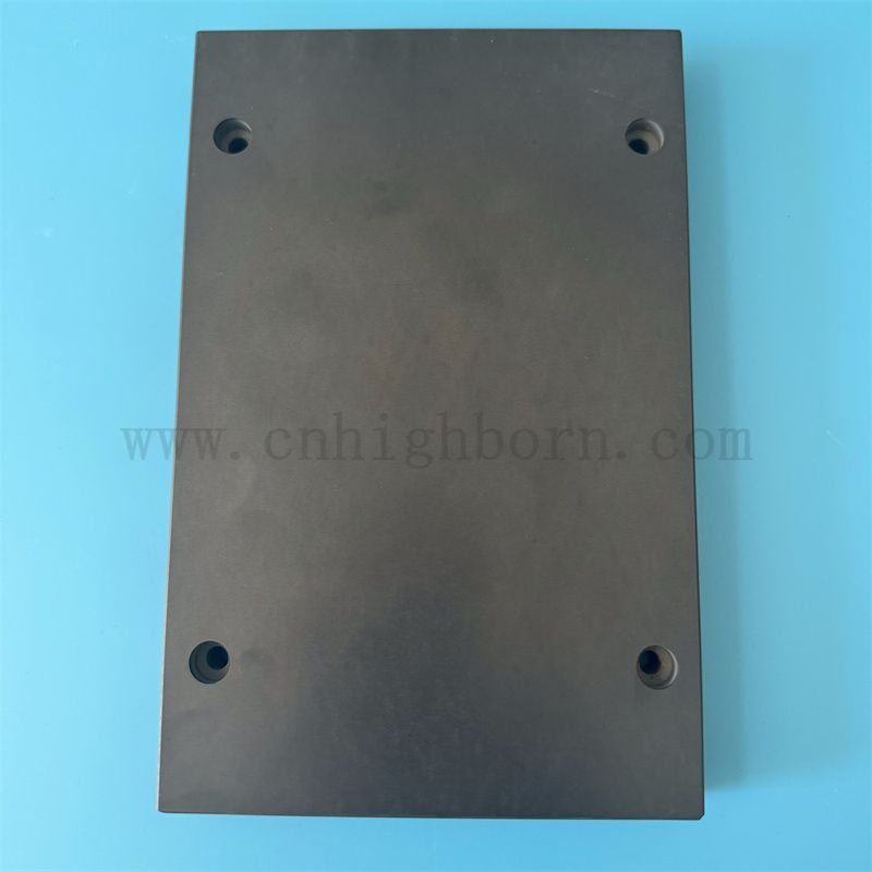 Customized Sic Ceramic Plate Silicon Carbid Board Keramikstück mit Löchern