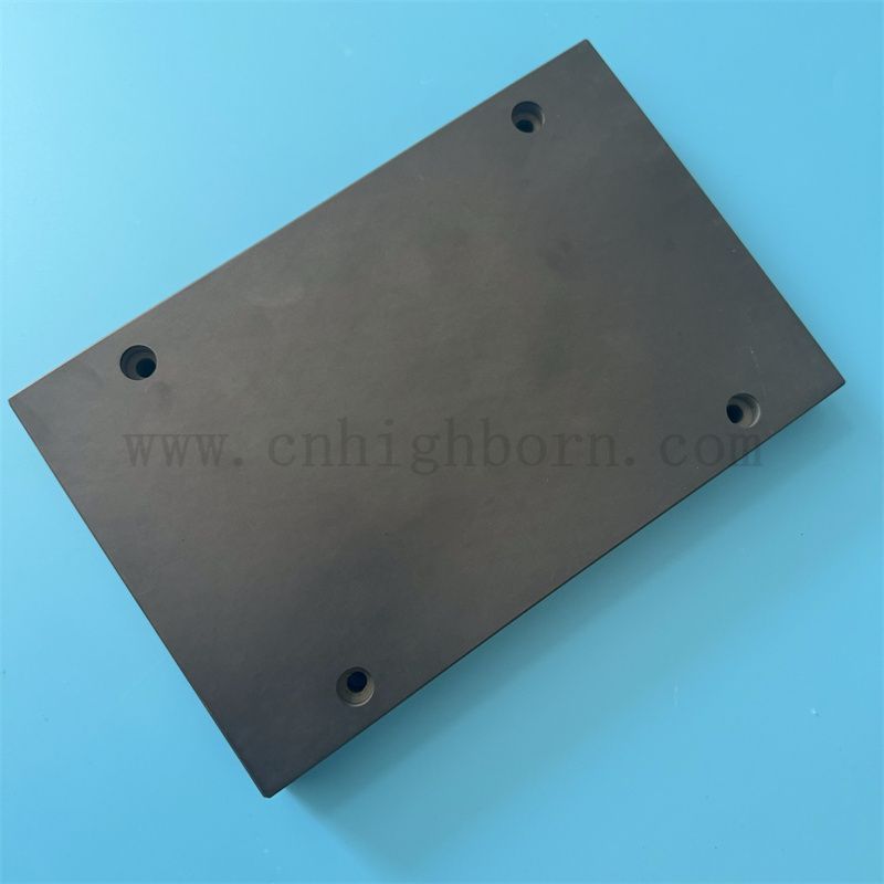 Customized Sic Ceramic Plate Silicon Carbid Board Keramikstück mit Löchern