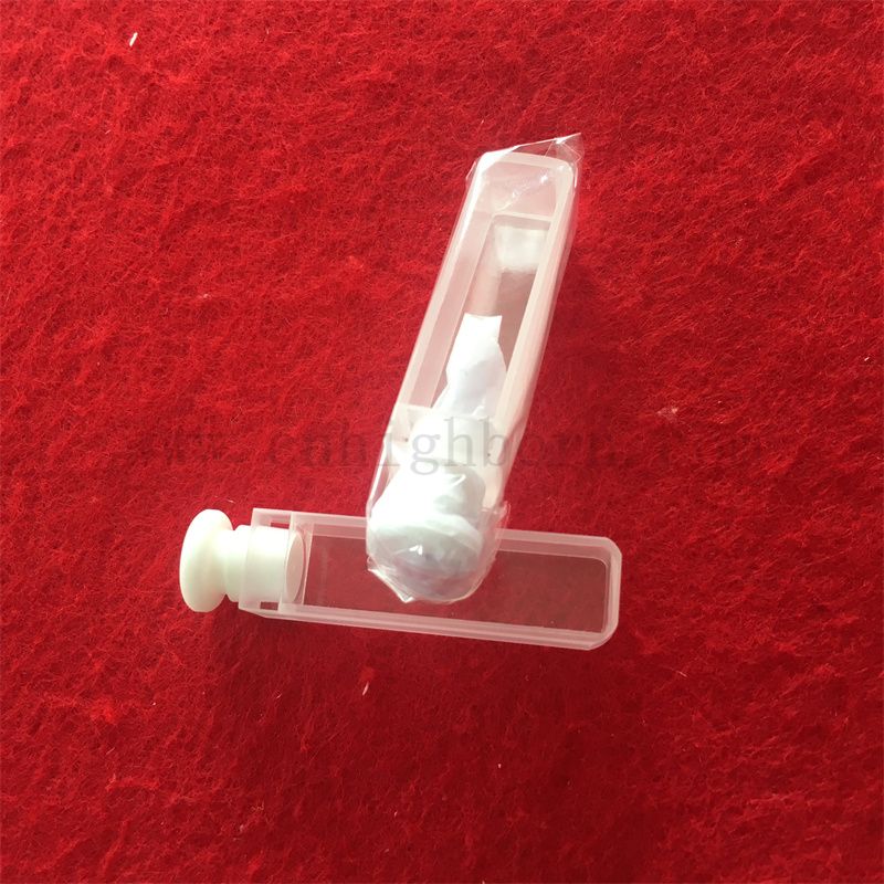 Q114 Standardzelle 2 Seiten transparent quadratische Öffnung Labor UV 10mm Pfadlänge Quarz optische Glasklugette