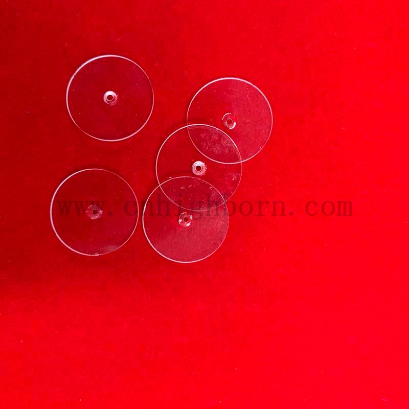 Runde polierte Quarzplatte