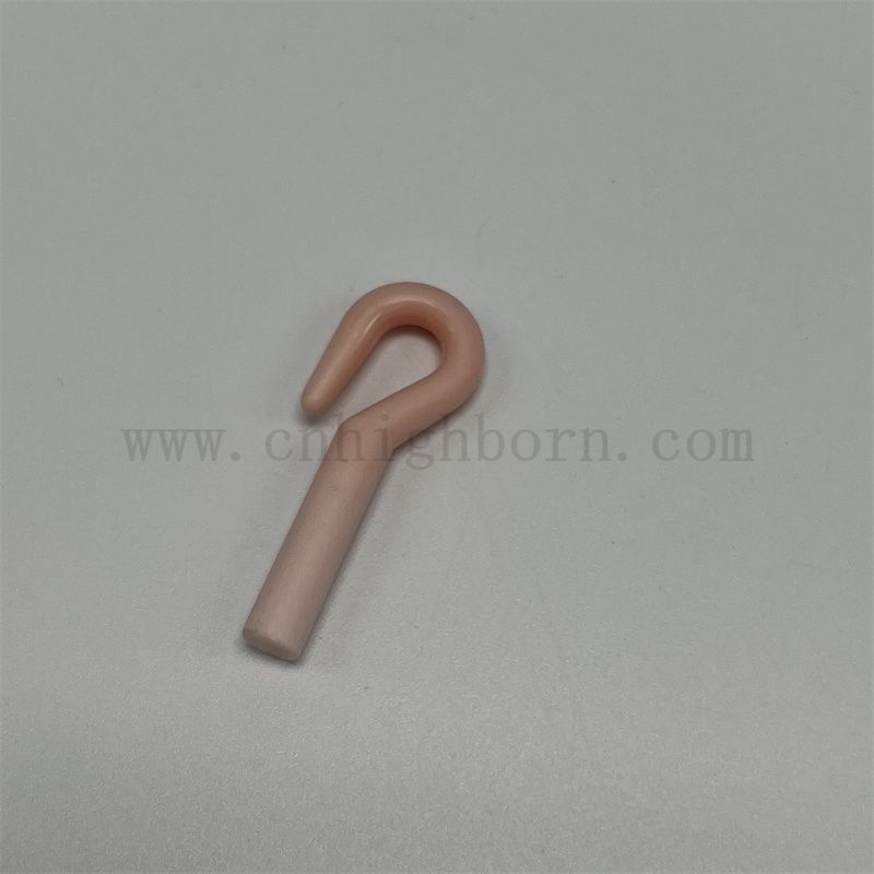 Tragenwiderstand 95% rosa Al2O3 Alumina Keramikgarnführer Textile Keramik -Trap -Typen Guides