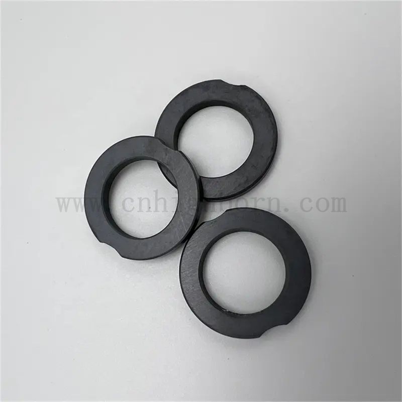 Tragen Sie resistente SSIC -Silizium -Carbid -Keramikringe für die Branchenpumpenversiegelung