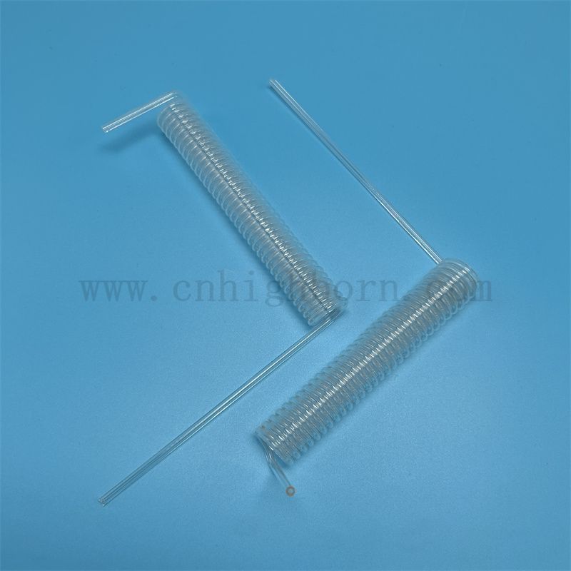 Wärme -Resiatance Customized Transparent Fused Silica Quarzglasspulenrohr