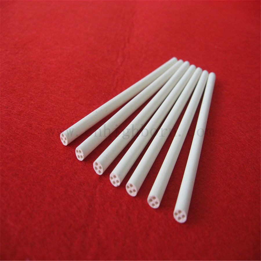 99% Magnesiumoxid -Kern MGO Keramik -Isolierröhrchen für 2 Löcher 4 Löcher