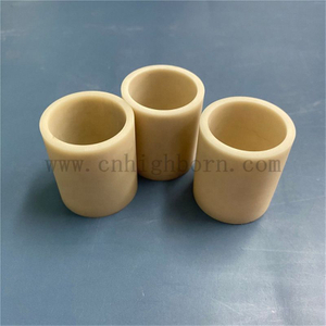 Maßgeschneiderter AlN-Keramikbecher mit hoher Wärmeleitfähigkeit und Aluminiumoxidnitrid-Tiegel zum Schmelzen