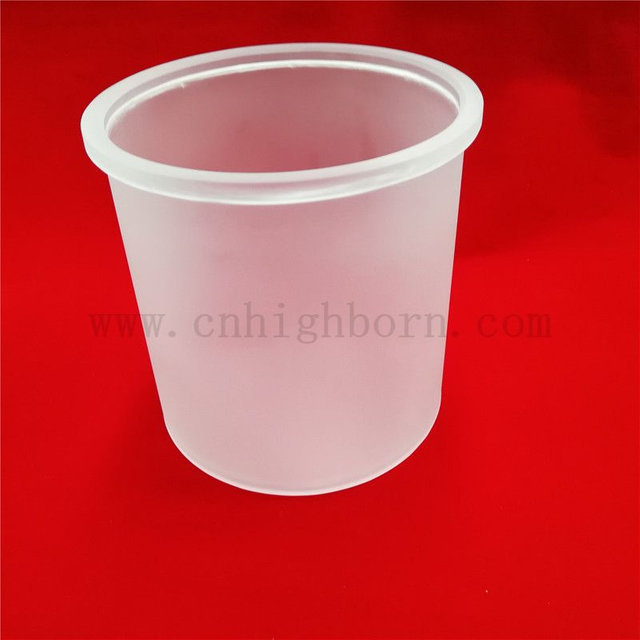 Hitzebeständiger, kundenspezifischer transluzenter Quarztiegel aus Quarzglas