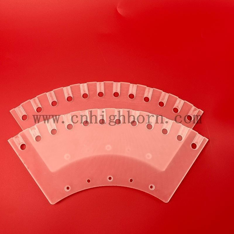 Klare Platte aus Quarzglas