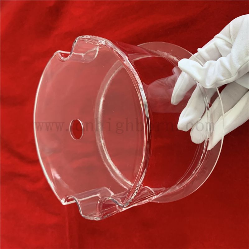 Customized Laboratory Polished Clear Hitzebestelles Quarzglasstrument für die chemische Industrie