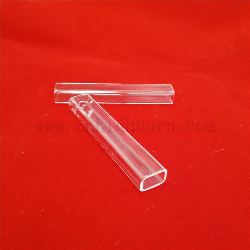 Wärmewiderstand hoher Reinheit Gewohnte quadratische Quarz Fusion Silica Glasrohr