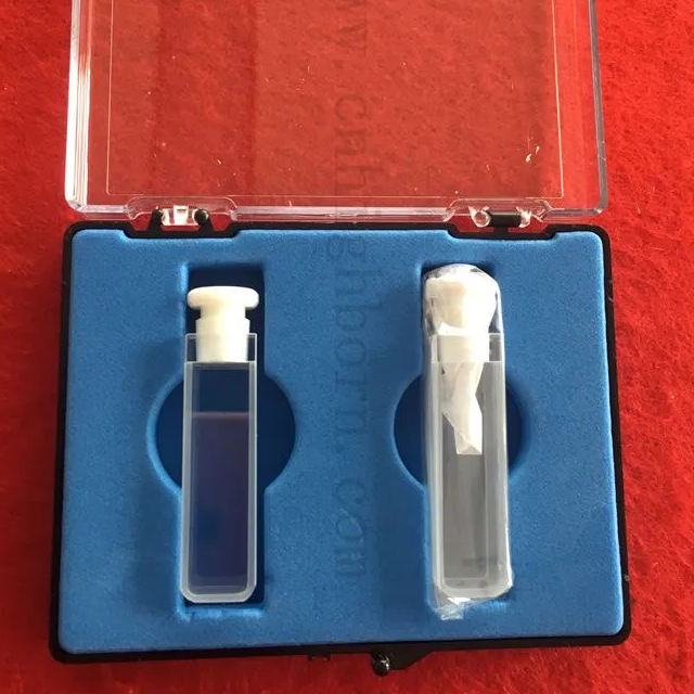 Q114 Standardzelle 2 Seiten transparent quadratische Öffnung Labor UV 10mm Pfadlänge Quarz optische Glasklugette