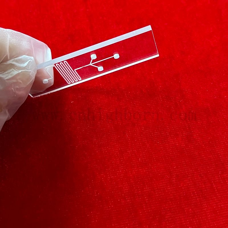 Quarzglasmikrofluidic -Chip für die Erkennung von Ultraviolett -Spektrophotometrie -