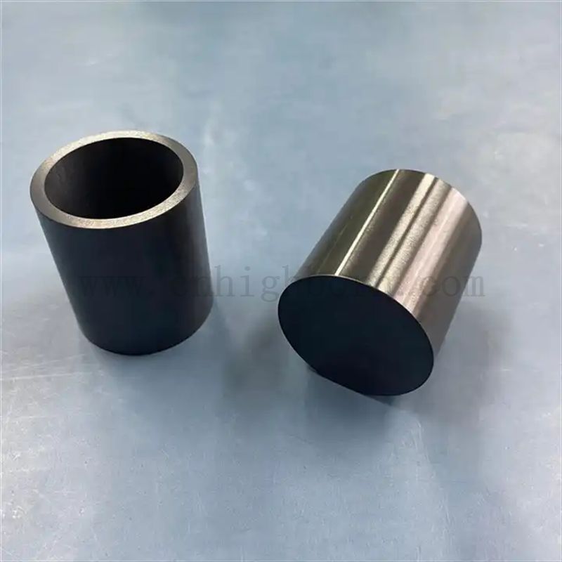 Customized Silicon Carbid Boat Crucible Spiegel Polier -Keramikölbecher