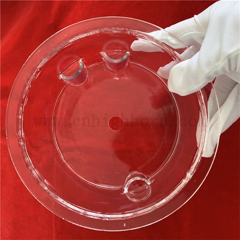 Customized Laboratory Polished Clear Hitzebestelles Quarzglasstrument für die chemische Industrie