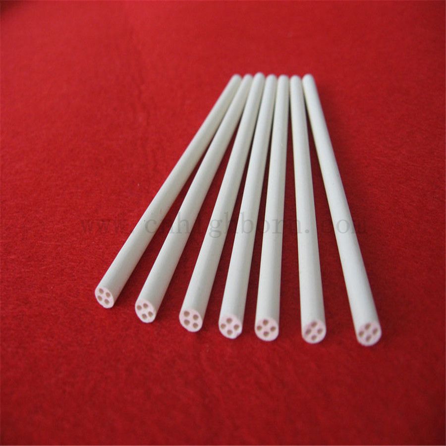 99% Magnesiumoxid -Kern MGO Keramik -Isolierröhrchen für 2 Löcher 4 Löcher