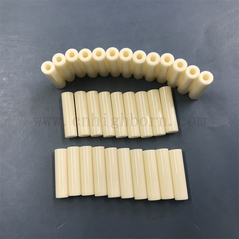 Customized 99%AL2O3 Spiegelpolierhaut -Isolationsrohr mit Aluminiumoxid -Keramik -Isolierung