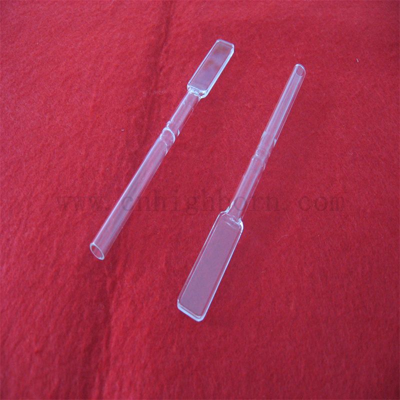 Customized Clear Quartz Glass Flow Cell UV sichtbare Spektrophotometer Mikroquarzkuvette