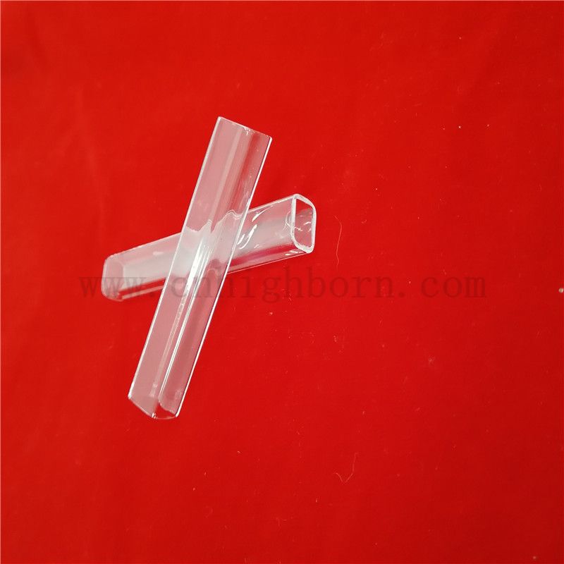 Wärmewiderstand hoher Reinheit Gewohnte quadratische Quarz Fusion Silica Glasrohr