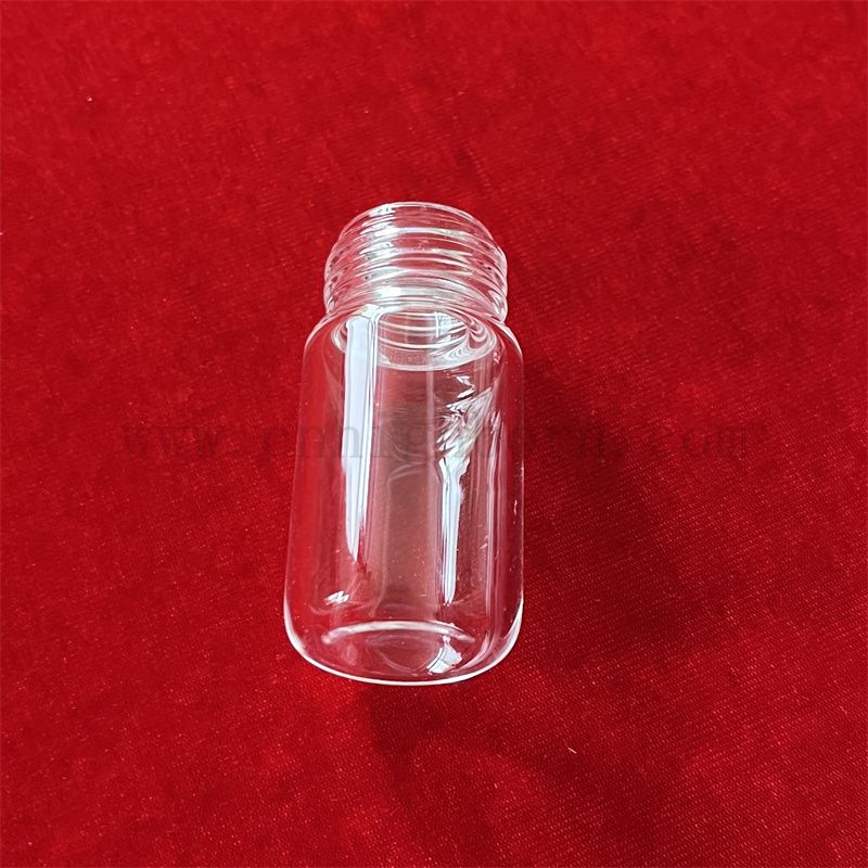 Customized Clear Spreced Oben Quarz Fusion Silica Glass Testrohr