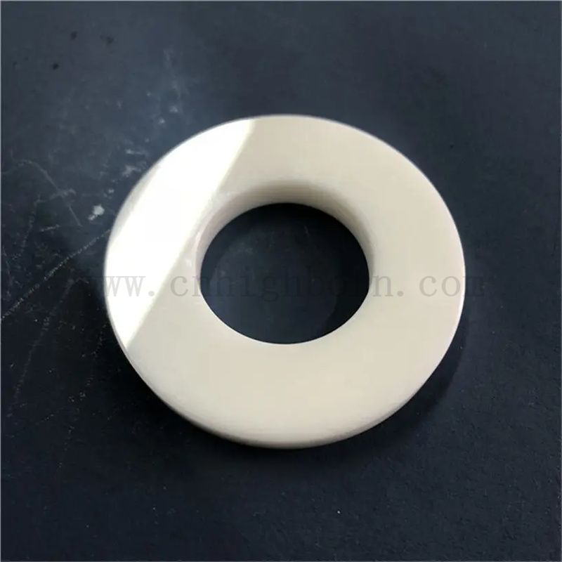 Customisierte weiße Yttria stabilisierte Abriebfestigkeit Zirkonia Keramikring ZRO2 Hoop