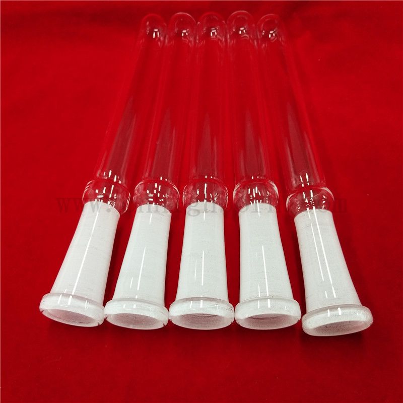 Wärmewiderstand Customized Quarzglasrohr mit rundem Boden und Standardmund