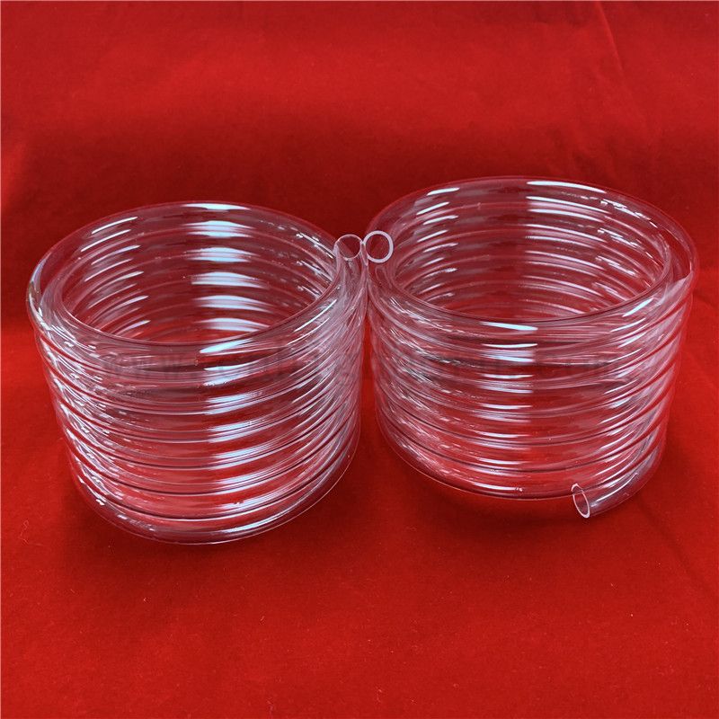 Wärmewiderstand klar geschmolzene Silica Quarzglas -Spiralrohr
