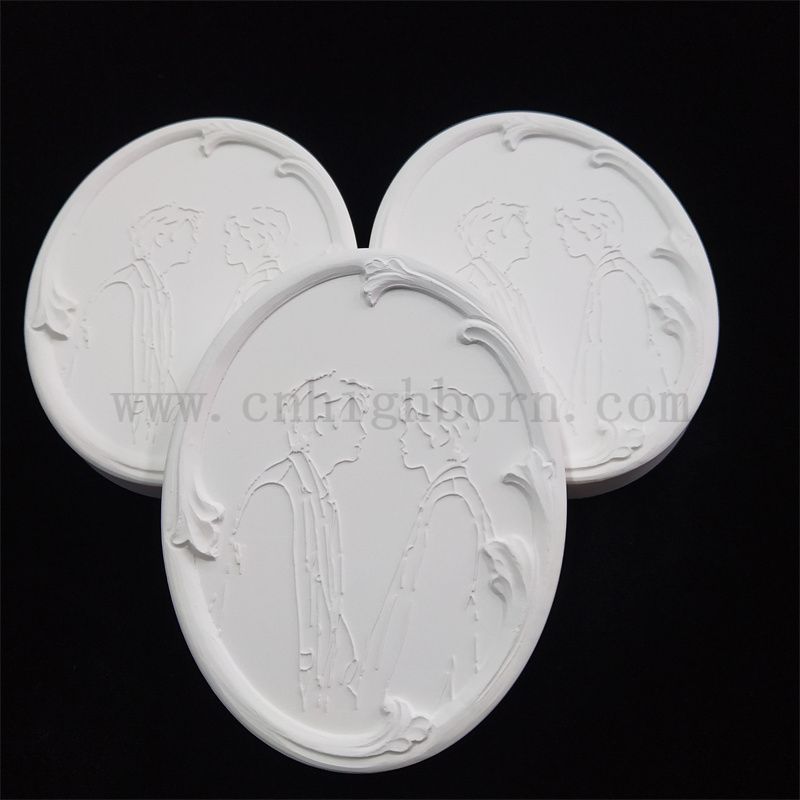 Die benutzerdefinierte einseitete Silhouette -Logo -Platte Aroma verdunstet die Gipsscheibe