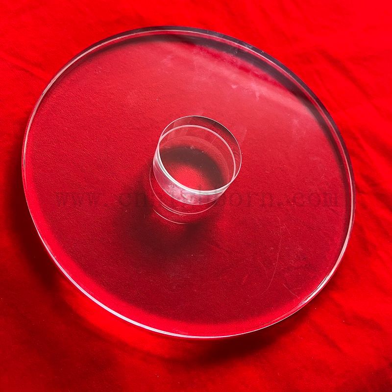 Customized JGS2 Clear Optical Round Fused Silica UV Quarzglasfenster