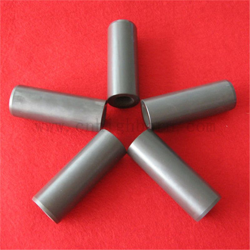 Customisierte dunkelgraue Borhackkarbiddüse B4C -Keramikrohr für Sandstrahlen