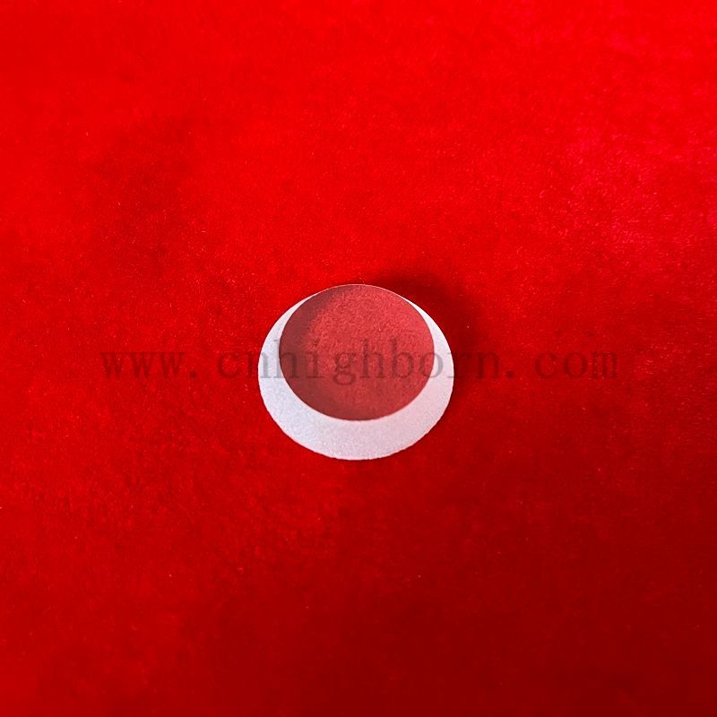 Runde Quarzglaslinsen