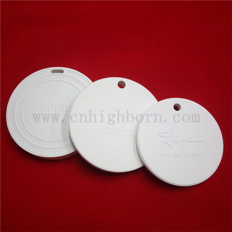 Customisierte einseitige Logo-Aroma-Gipsplatte ätherische Ölduftscheibe