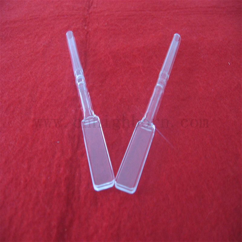 Customized Clear Quartz Glass Flow Cell UV sichtbare Spektrophotometer Mikroquarzkuvette