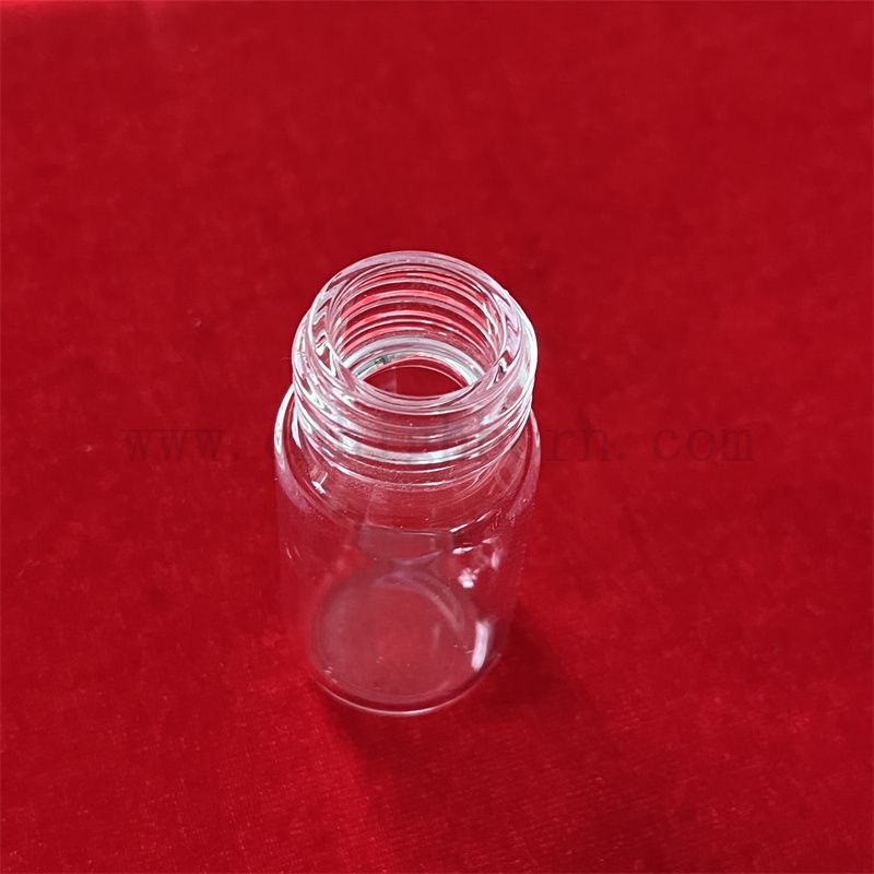 Customized Clear Spreced Oben Quarz Fusion Silica Glass Testrohr