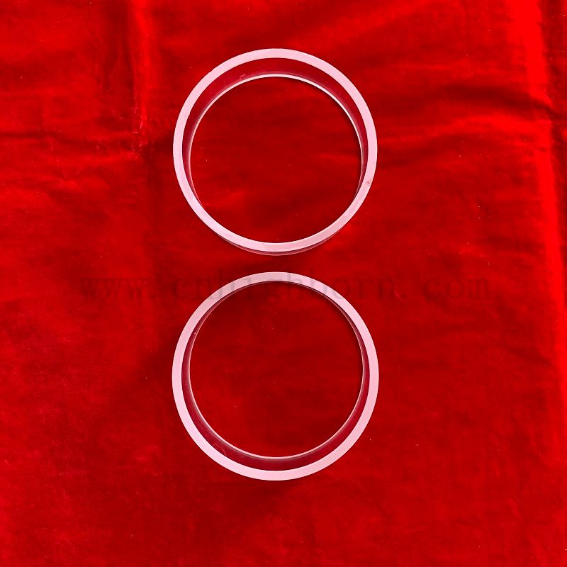 Klar fusionierter Kieselsäure -Quarzglas -Isolierung Basisflansch für die Industrie 