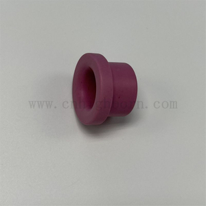 Verschleißfeste, hochwertige rosa 95 % Al2O3-Drahtführung aus Aluminiumoxid-Keramik-Textilöse