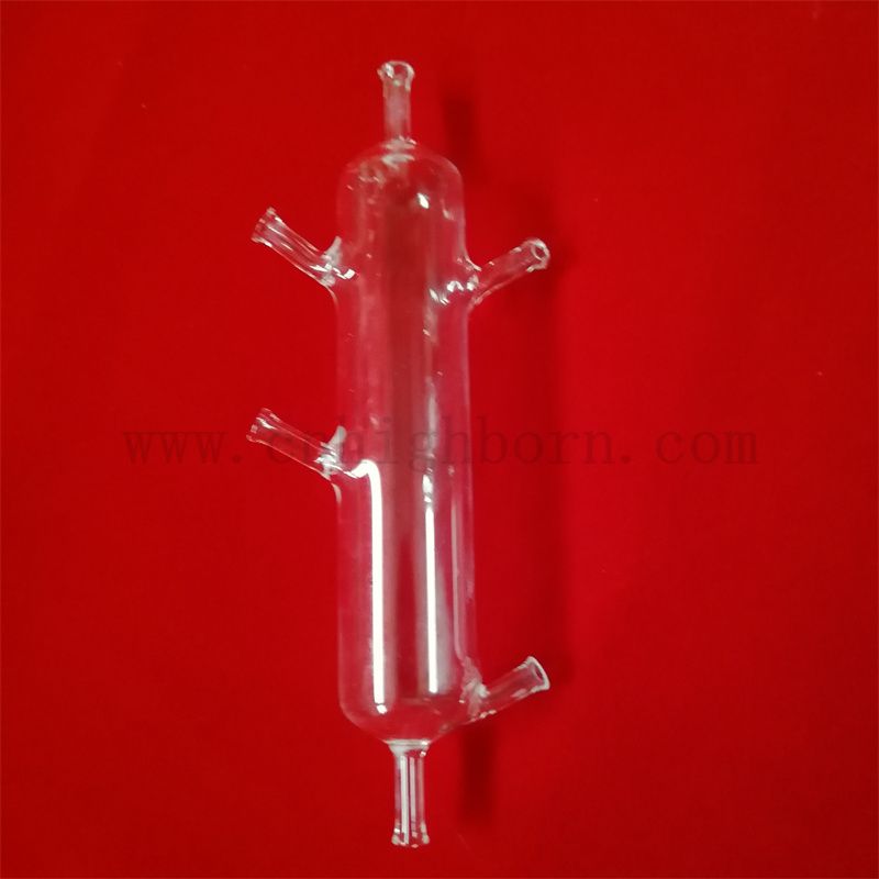 Anpassbare hochreinheit klare Quarzglasverdauungsrohr Pyrolyse Fusion Silica Reactor Rohr