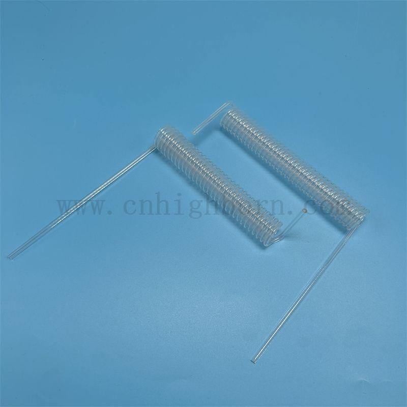Wärme -Resiatance Customized Transparent Fused Silica Quarzglasspulenrohr
