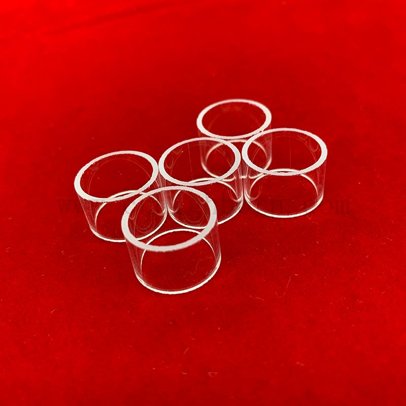 Transparentes Polierkiesel -Quarzglasring für Chemielabor