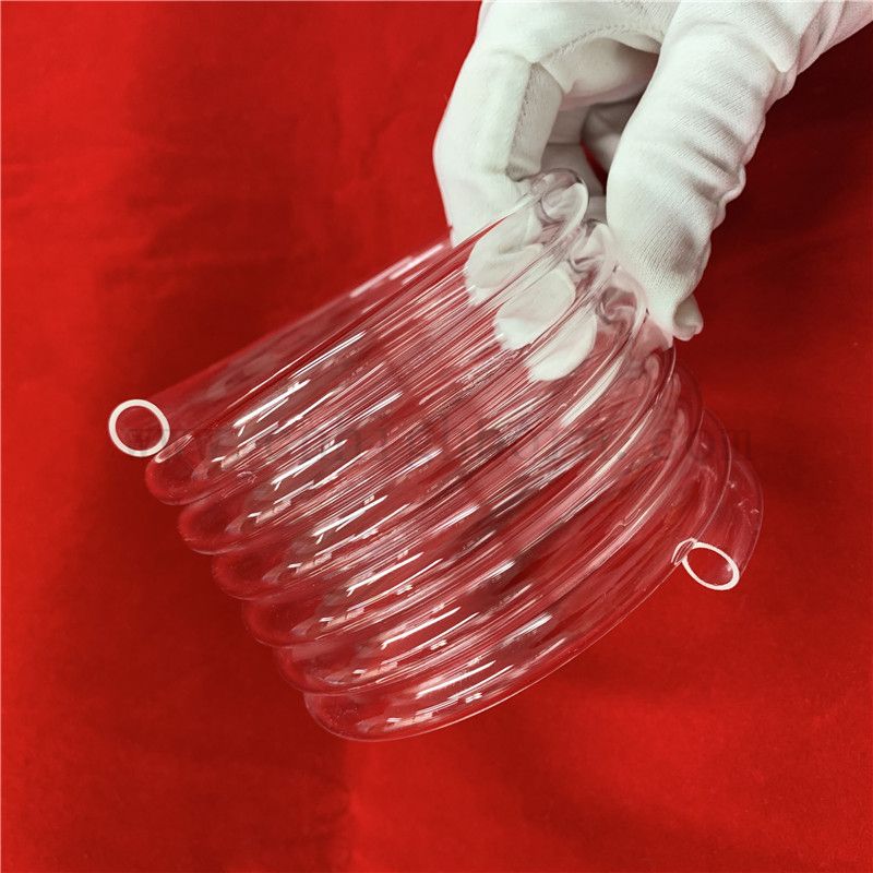 Wärmewiderstand klar geschmolzene Silica Quarzglas -Spiralrohr