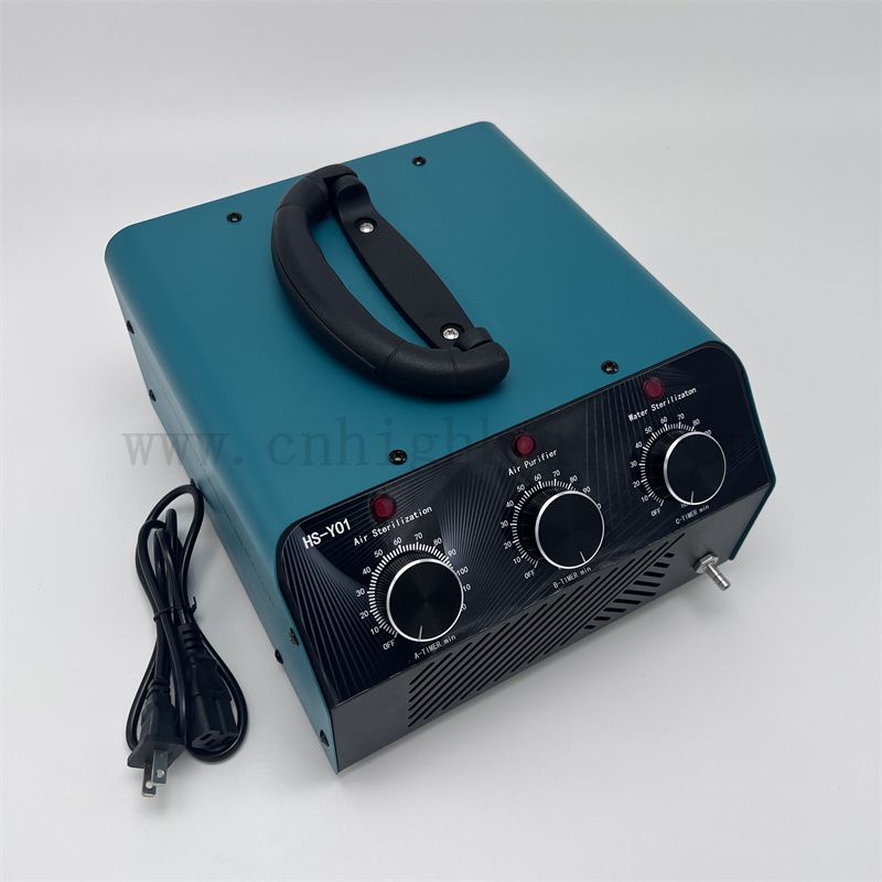 Hochwertiger O3 -Deodorizer Tragbarer Luftreiniger Ozongenerator mit Wasserbehandlungsfunktion