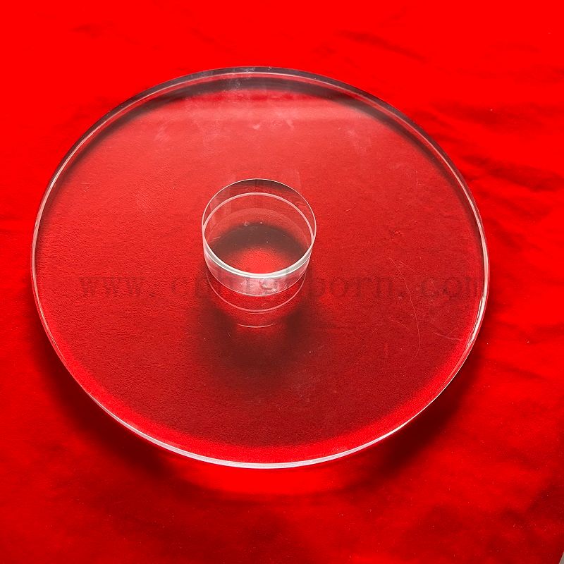 Customized JGS2 Clear Optical Round Fused Silica UV Quarzglasfenster