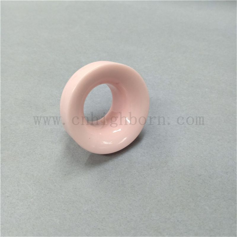 Wear Resistenz Pink 95% Aluminiumoxid Keramik Öten Textildrahtanleitung