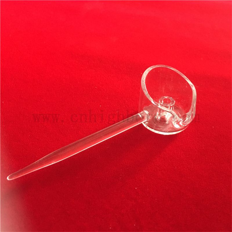  Löschen Sie 4 mm dicke fusionierte Kieselsäurequarz -Banger Flacher Boden mit Einsatzbecher