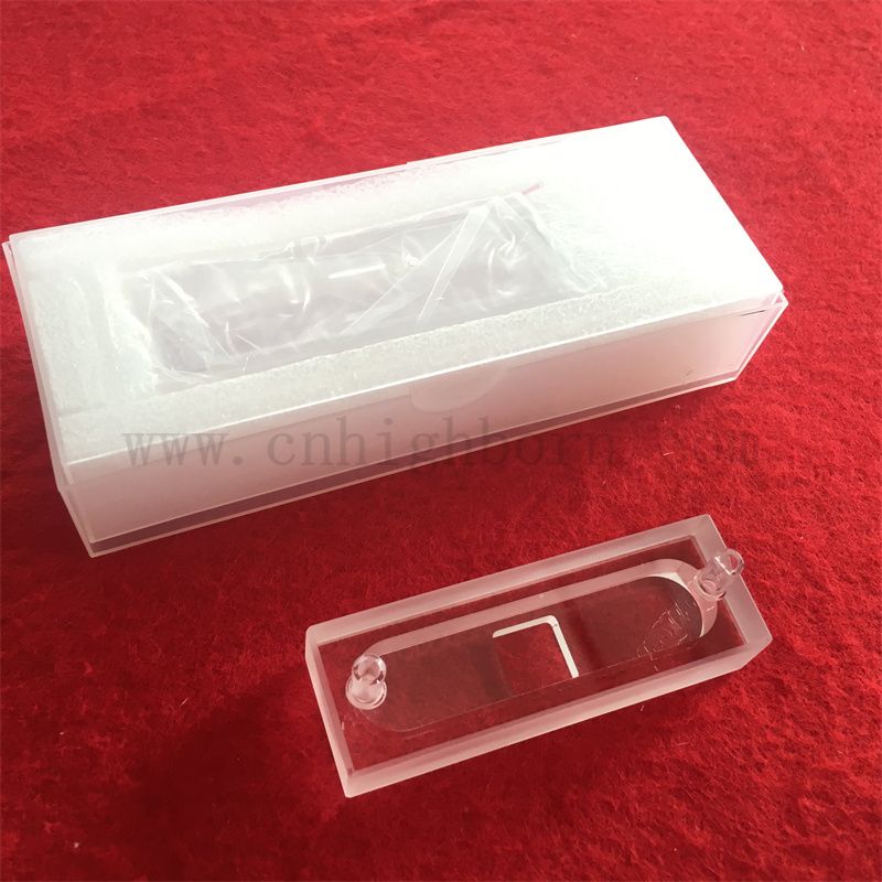 Benutzerdefinierte Absorptionszelle HIQH -Qualität hoher Präzision klarer optischer Glaszellen Mikroquarzglaskluvette