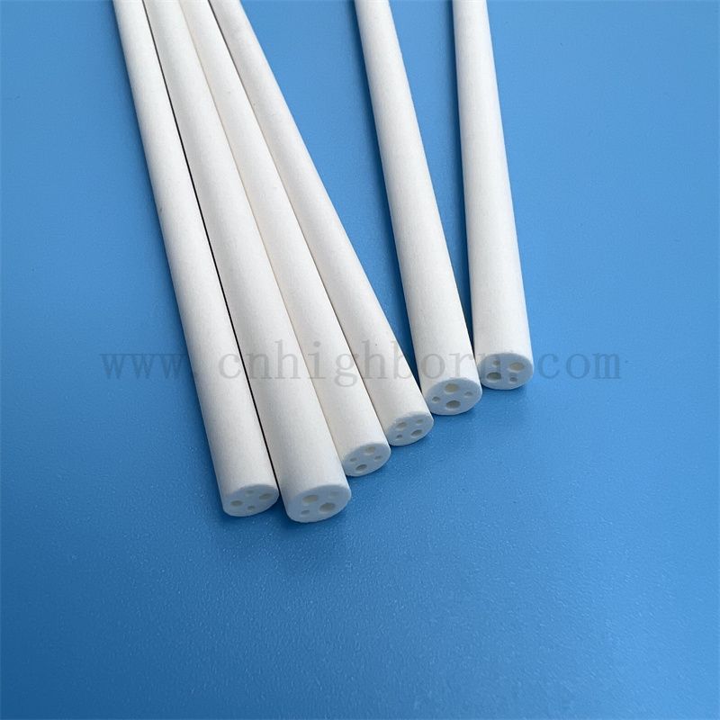 99% Magnesiumoxidrohr Mgo Keramik Isolierröhrchen für 2 Löcher 4 Löcher