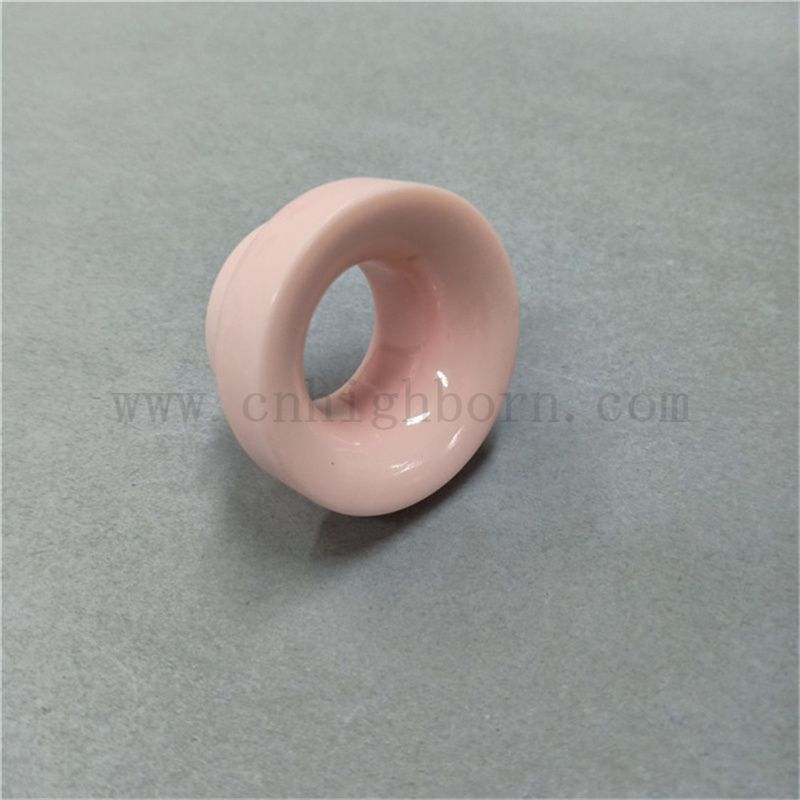 Wear Resistenz Pink 95% Aluminiumoxid Keramik Öten Textildrahtanleitung