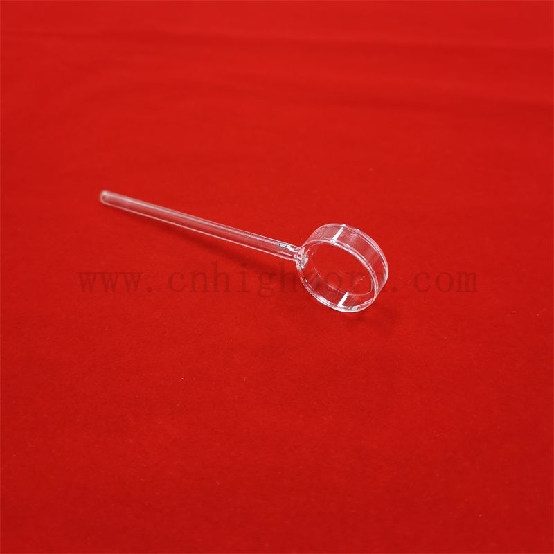 Laborprobenzelle Langes Pfadlängenlänge mit großer runder Quarzkuvette für UV -Spektrophotometer