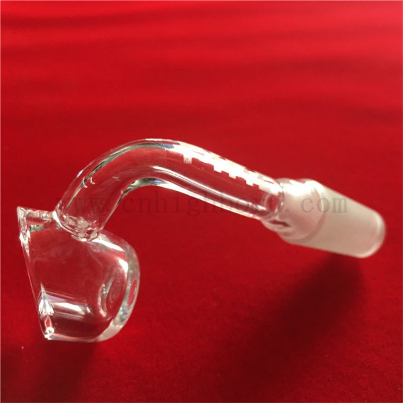 Erwärmen Sie schnell undurchsichtiges Band Slop Clear Quartz Glass Banger für DAB Rigs
