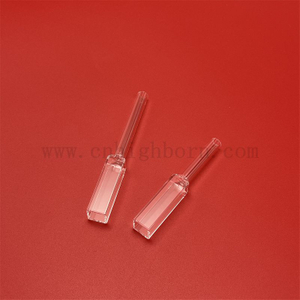 3 Seiten transparente Transmission optische Quarzglaskuvette Fluorimeter Retangular mit abgestufter Dichtung