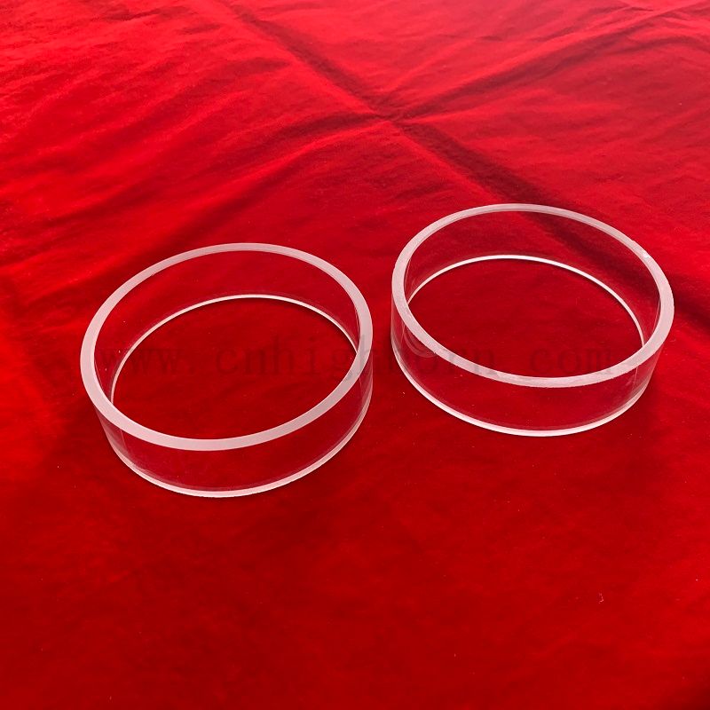 Klar fusionierter Kieselsäure -Quarzglas -Isolierung Basisflansch für die Industrie 