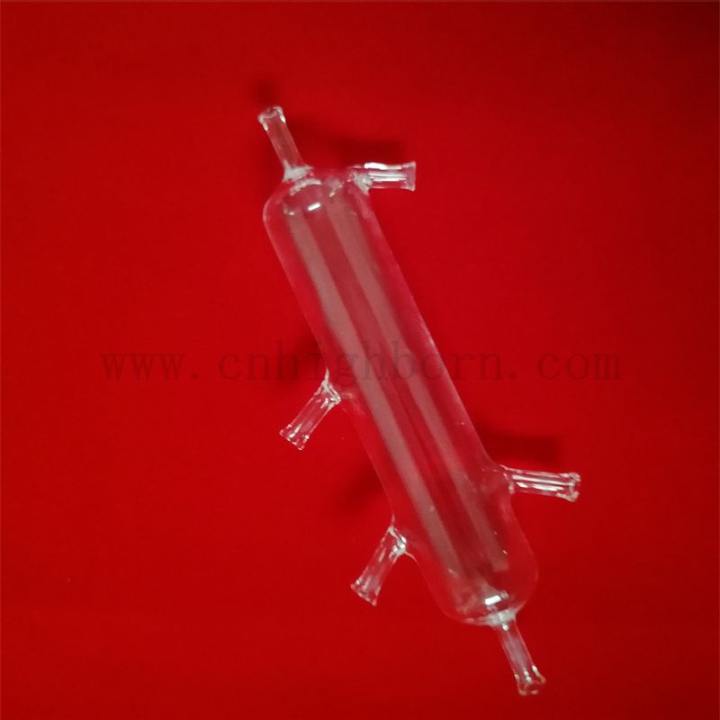 Anpassbare hochreinheit klare Quarzglasverdauungsrohr Pyrolyse Fusion Silica Reactor Rohr